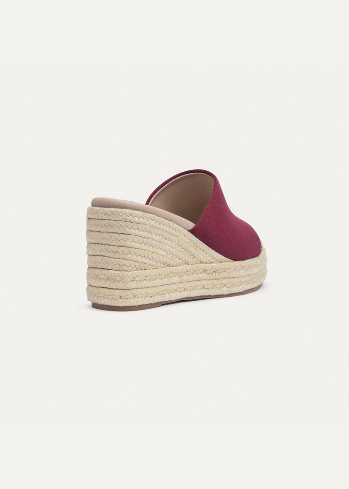 Achilles | Solأ©a Womenâ€™s Wedge Sandals - Burgundy