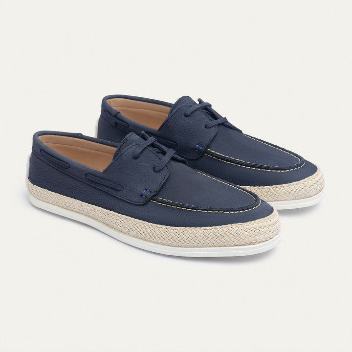 Achilles | Dune – Deck-Style Loafers-Navy Blue