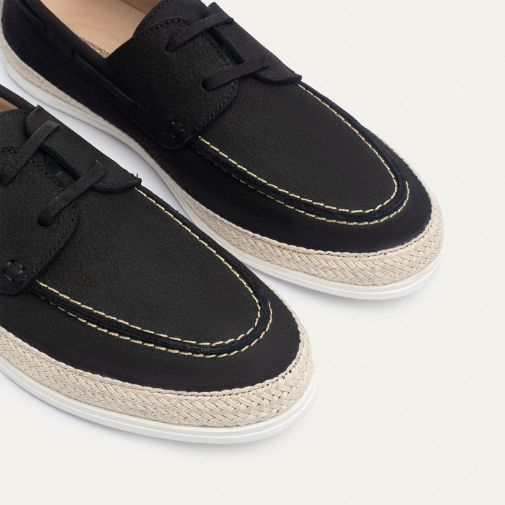 Achilles | Dune – Deck-Style Loafers-Black