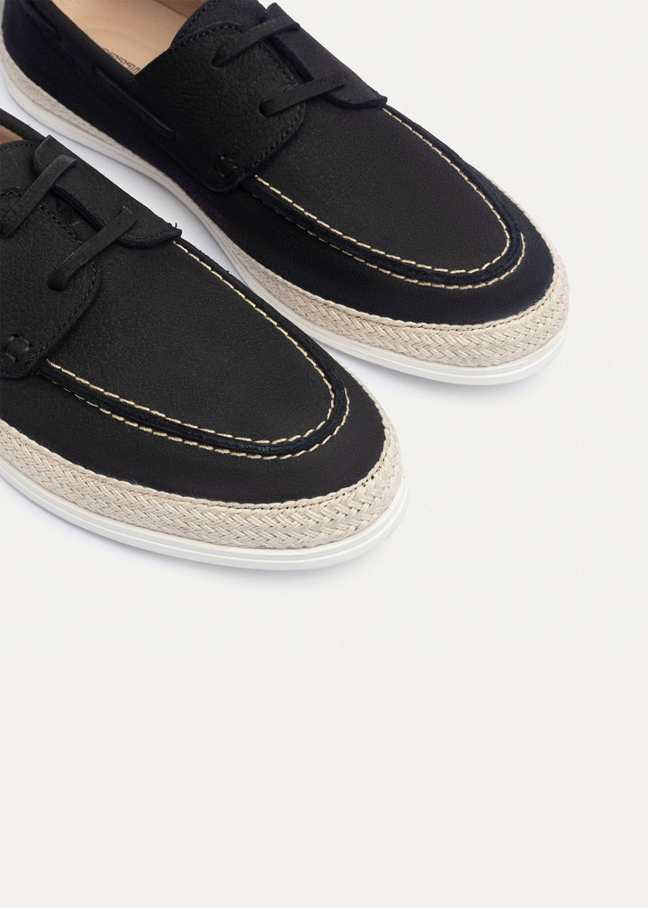 Achilles | Dune â€“ Deck-Style Loafers-Black