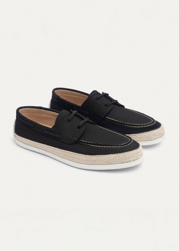 Achilles | Dune â€“ Deck-Style Loafers-Black