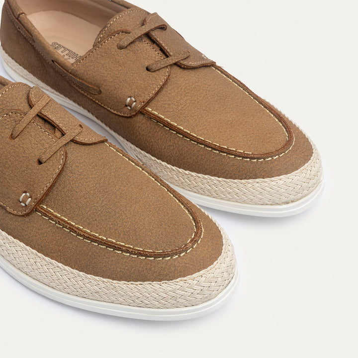 Achilles | Dune – Deck-Style Loafers-SandyBrown