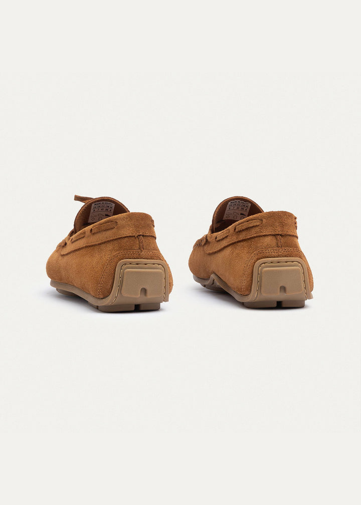 Achilles | Harbor Classic Men’s Leather Boat Shoes  - LightBrown