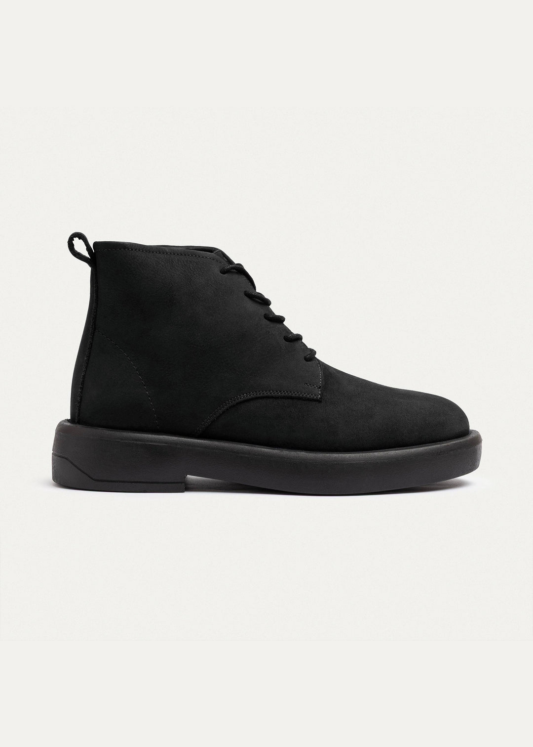 Achilles | Heritage Brogue Nubuck Leather Boots | Black