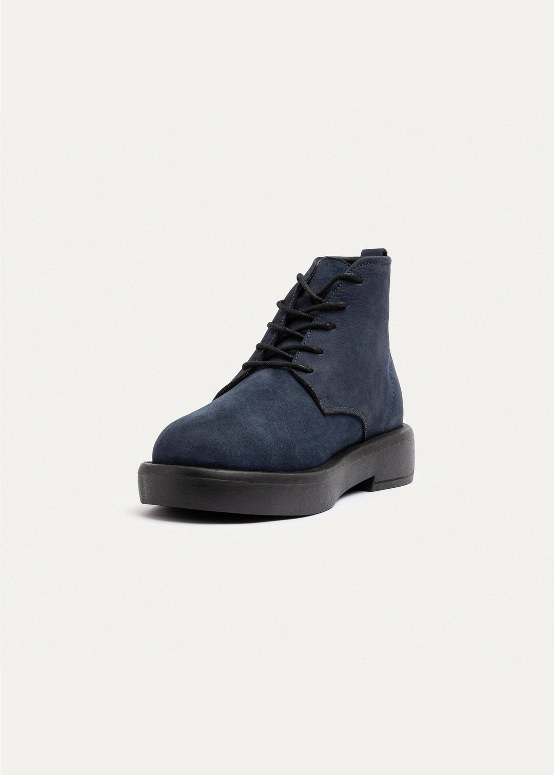 Achilles | Heritage Brogue Leather Boots | Navy Blue