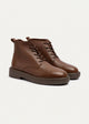 Heritage Brogue Textured Leather Boots | Light Brown
