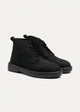 Heritage Brogue Nubuck Leather Boots | Black