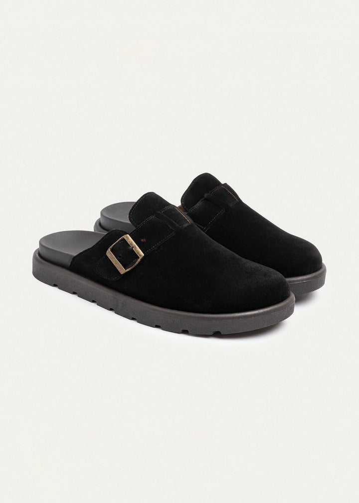 Achilles | Classic Buckle Clogs | Black