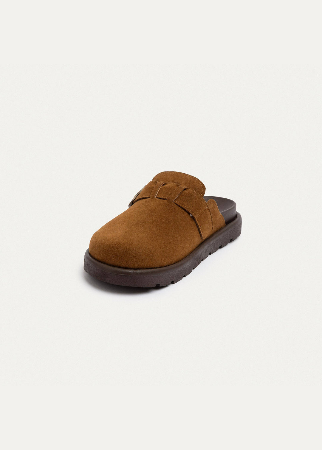 Classic Buckle Clogs | Light Brown