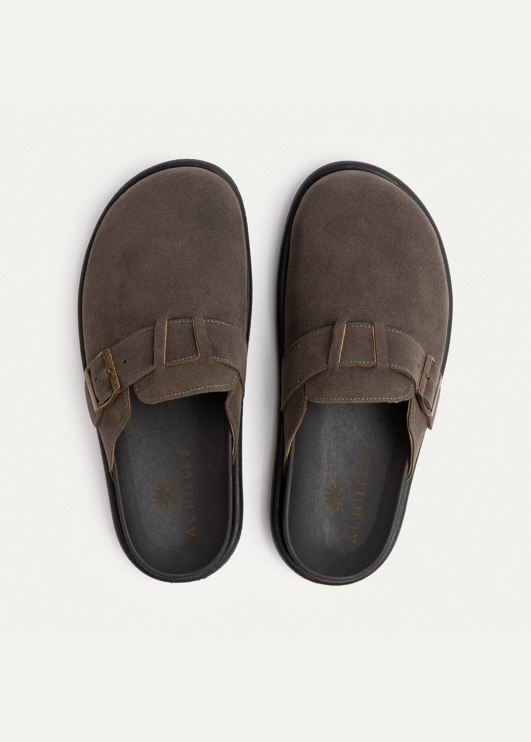 Achilles | Classic Buckle Clogs | Gray