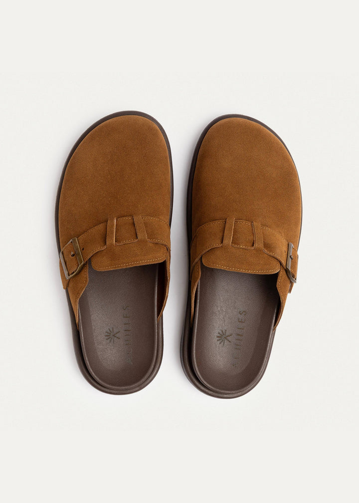 Classic Buckle Clogs | Light Brown