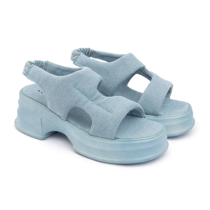 Veneitte Wedge Sandals - Denim