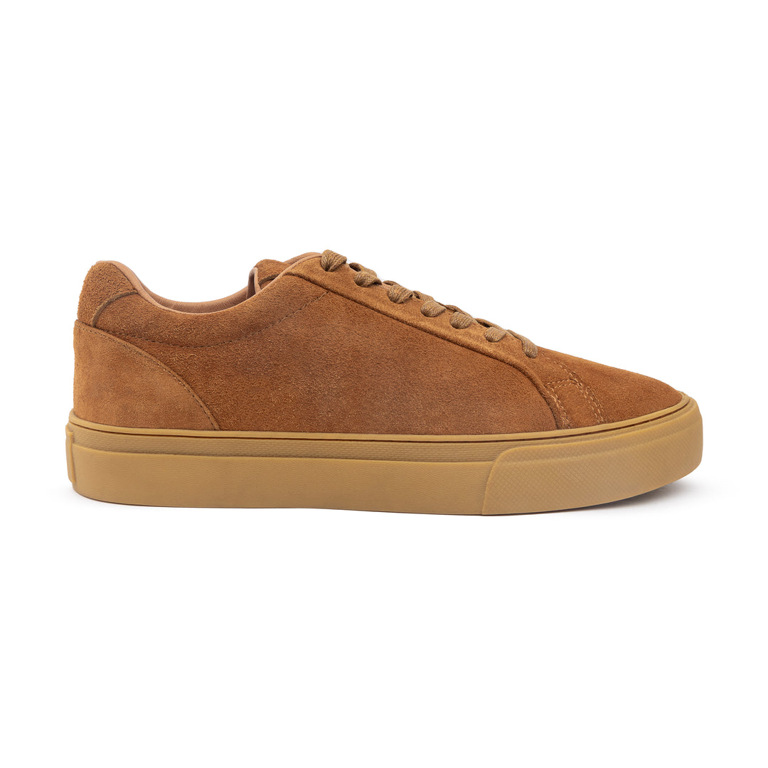 Achilles Melt Plain Suede Sneakers - Light Brown