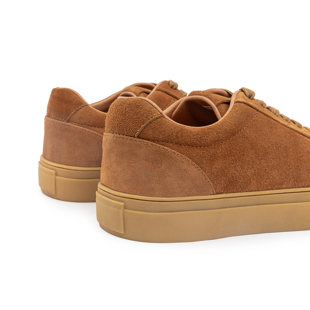 Achilles Melt Plain Suede Sneakers - Light Brown