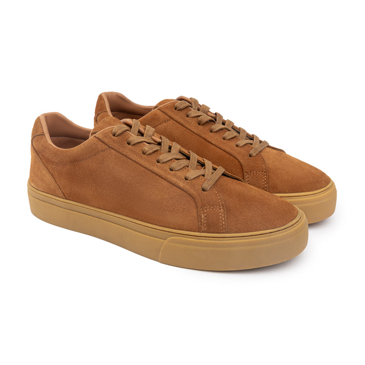 Achilles Melt Plain Suede Sneakers - Light Brown