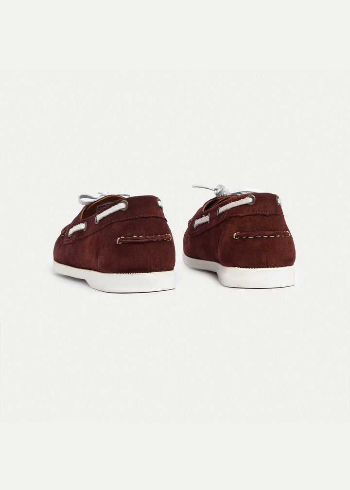 Harbor Men’s Leather Boat Shoes | Oxblood