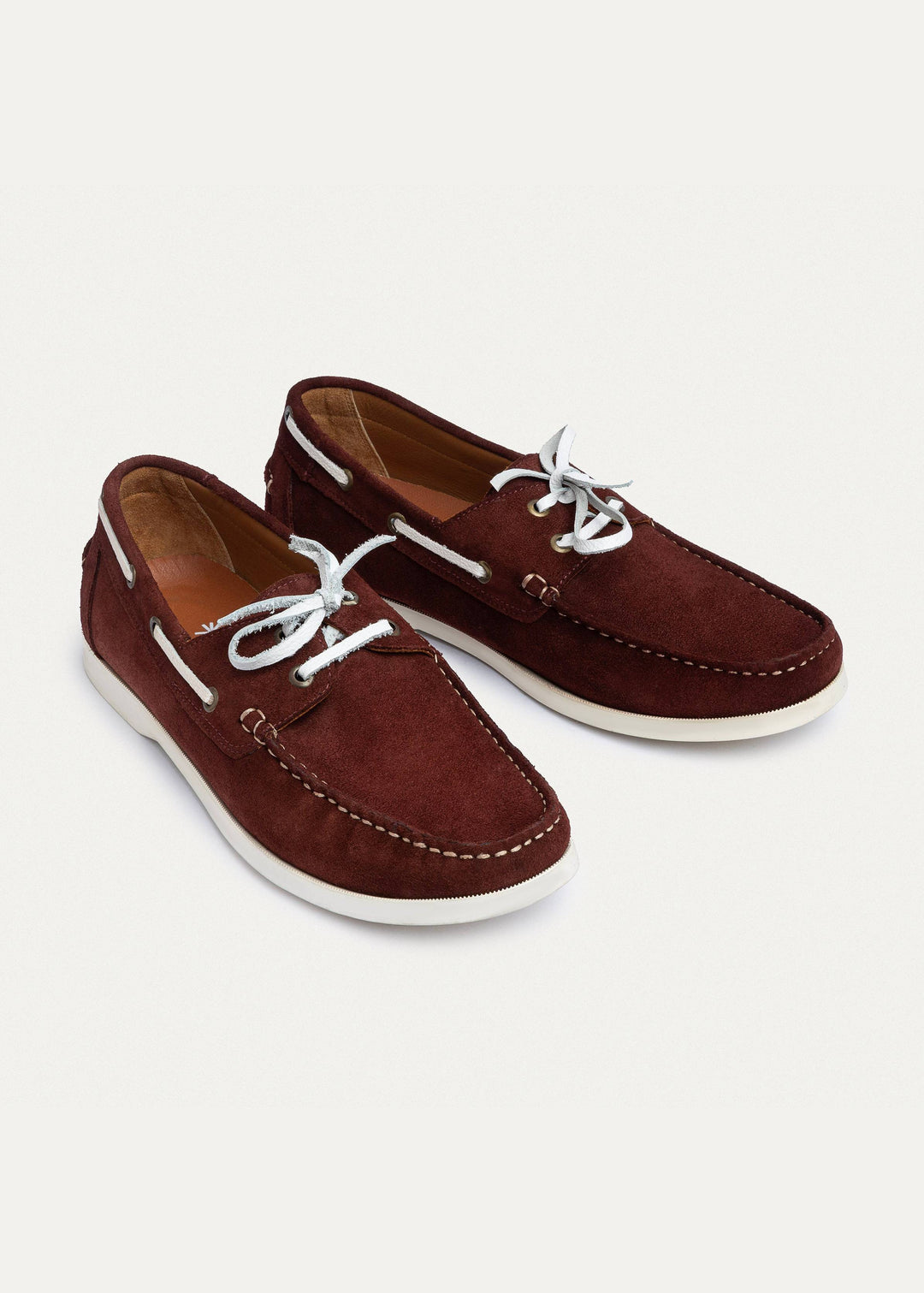 Achilles | Harbor Men’s Leather Boat Shoes -Oxblood