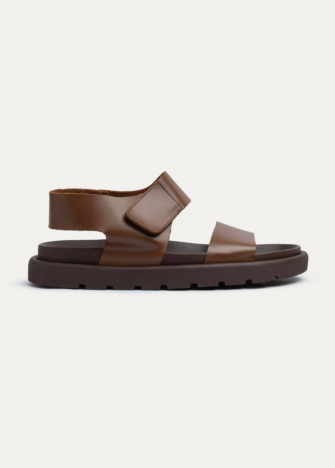 Achilles | Nero Velcro Strap Sandals - Havan