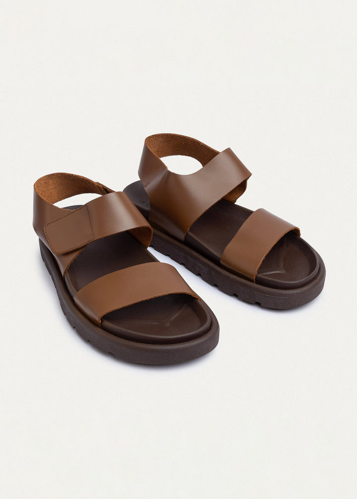 Nero Velcro Strap Sandals | Havan