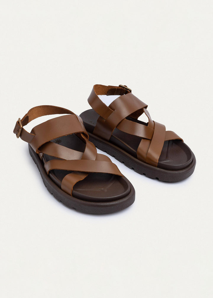 Achilles | Corinth Buckled Cross-Strap Sandals - Havan