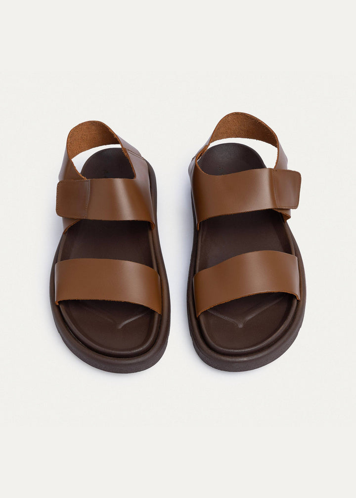 Nero Velcro Strap Sandals | Havan