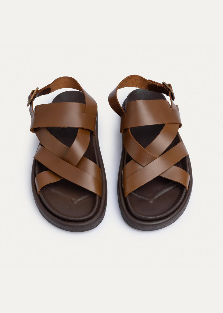 Corinth Buckled Cross-Strap Sandals | Havan