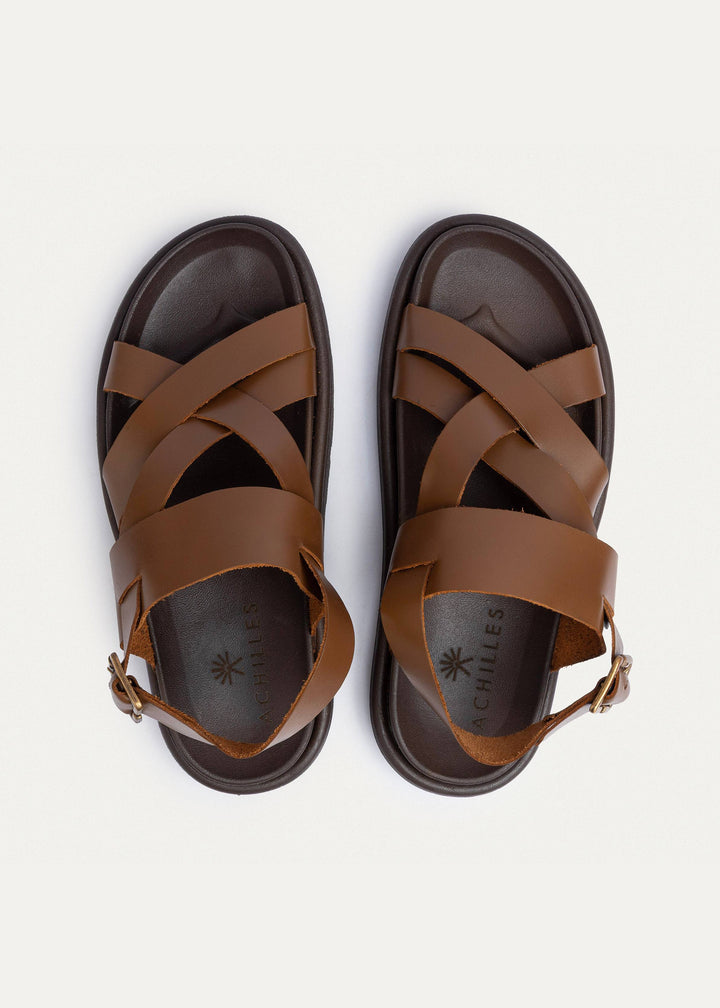 Corinth Buckled Cross-Strap Sandals | Havan