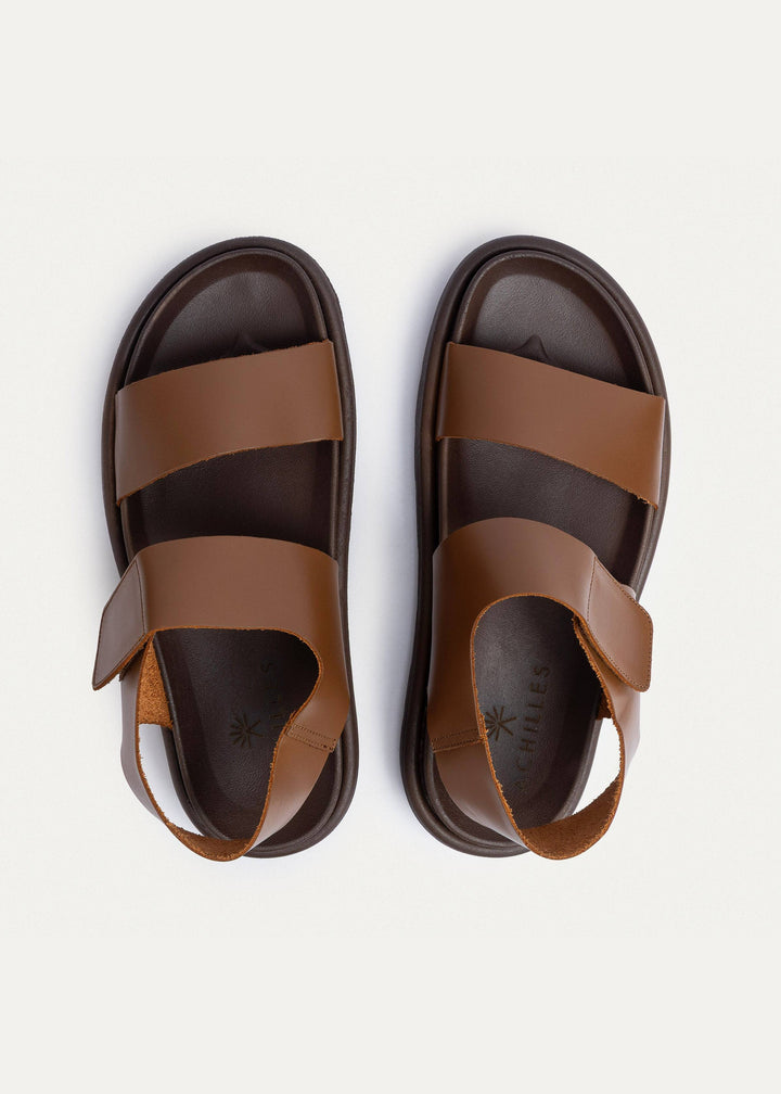 Nero Velcro Strap Sandals | Havan