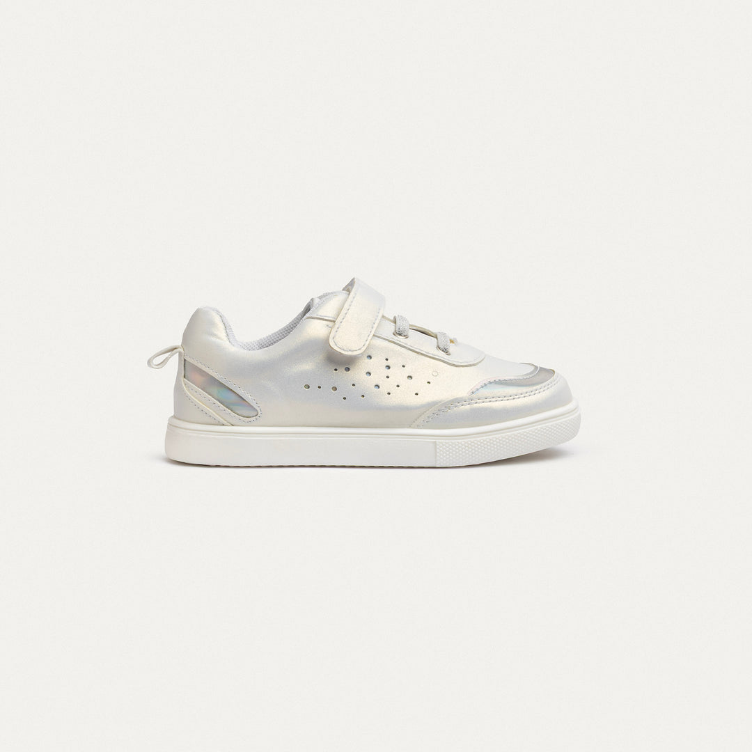 Achilles Kids | Starbeam Court – Holo Trim - Silver