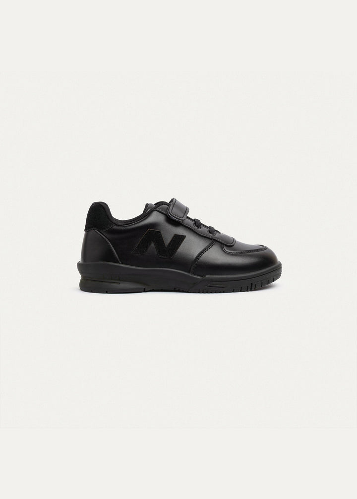 Achilles Kids | Daydream – Black (One-Strap Sneakers) – Court Style, Kid-Simple