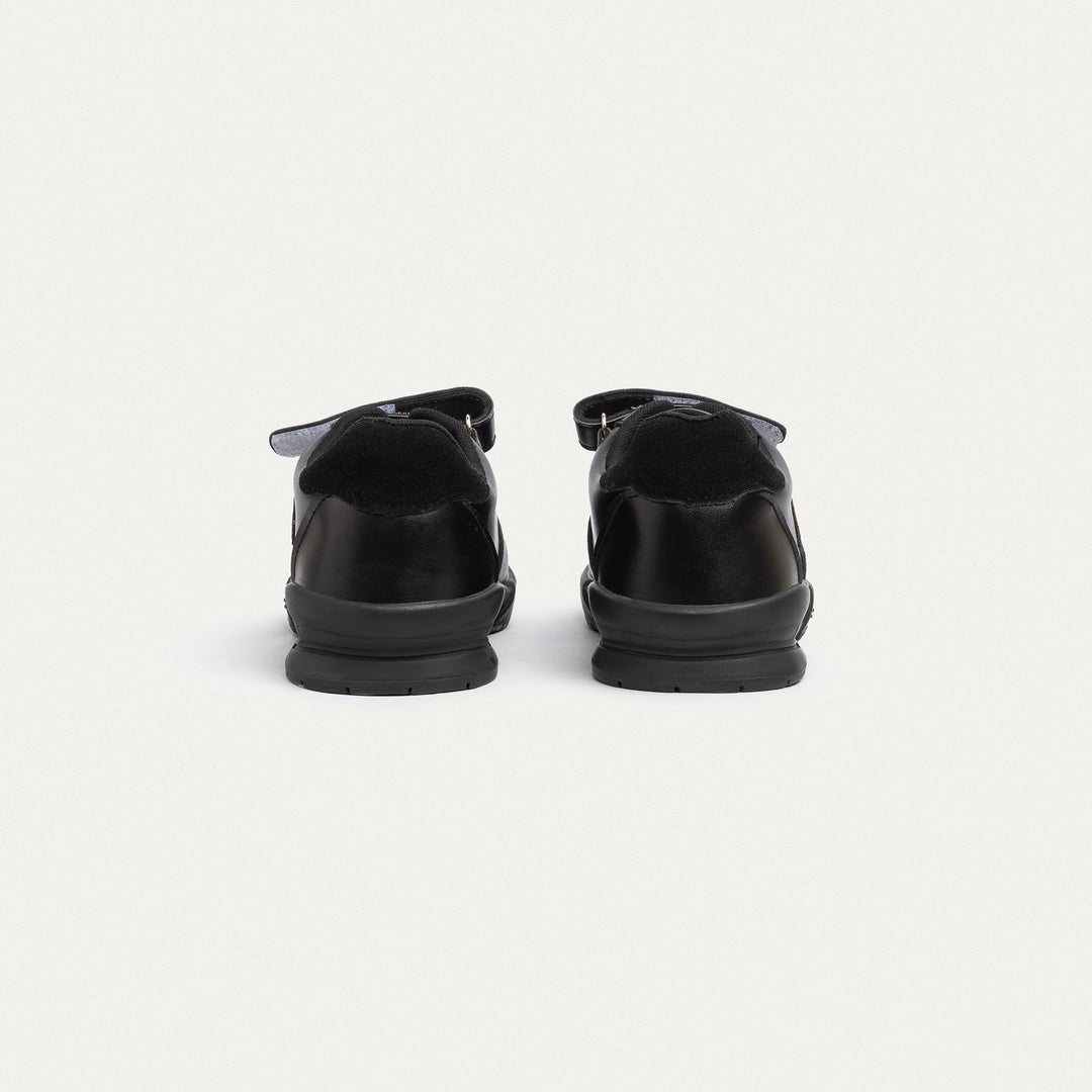 Achilles Kids | Daydream – Black (One-Strap Sneakers) – Court Style, Kid-Simple