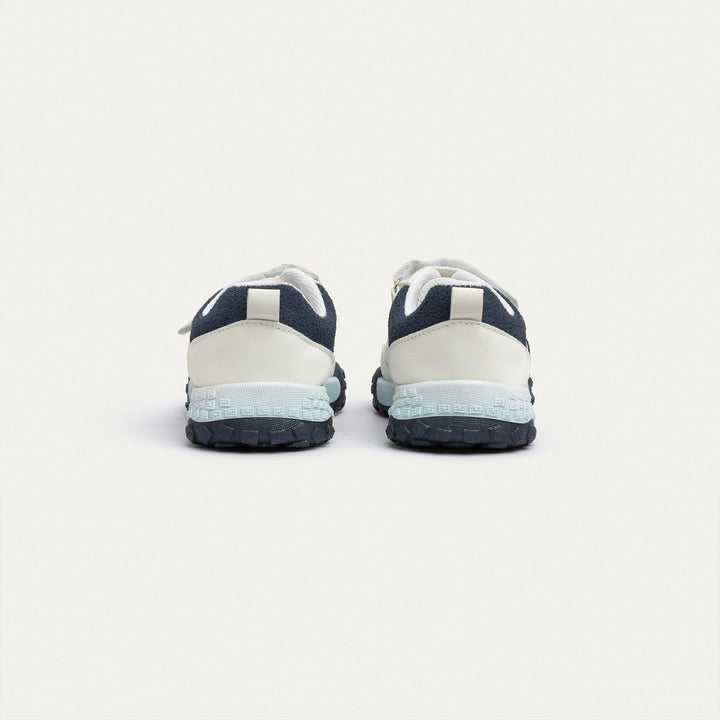 Achilles Kids | Daydream – White & Navy (One-Strap Sneakers) – Your Dream Shoe, Real Easy