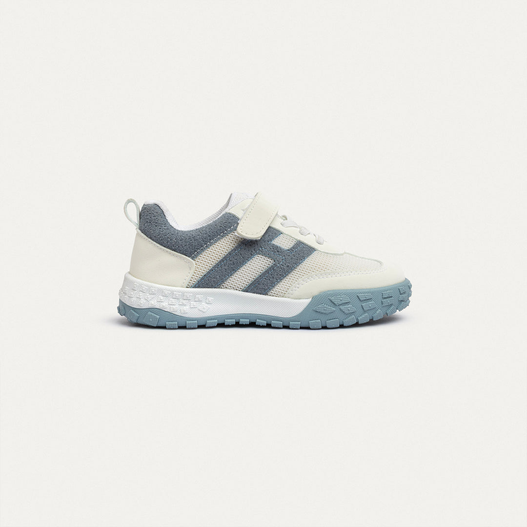 Achilles Kids | Daydream – White & Gray (One-Strap Sneakers) – Your Dream Shoe, Real Easy