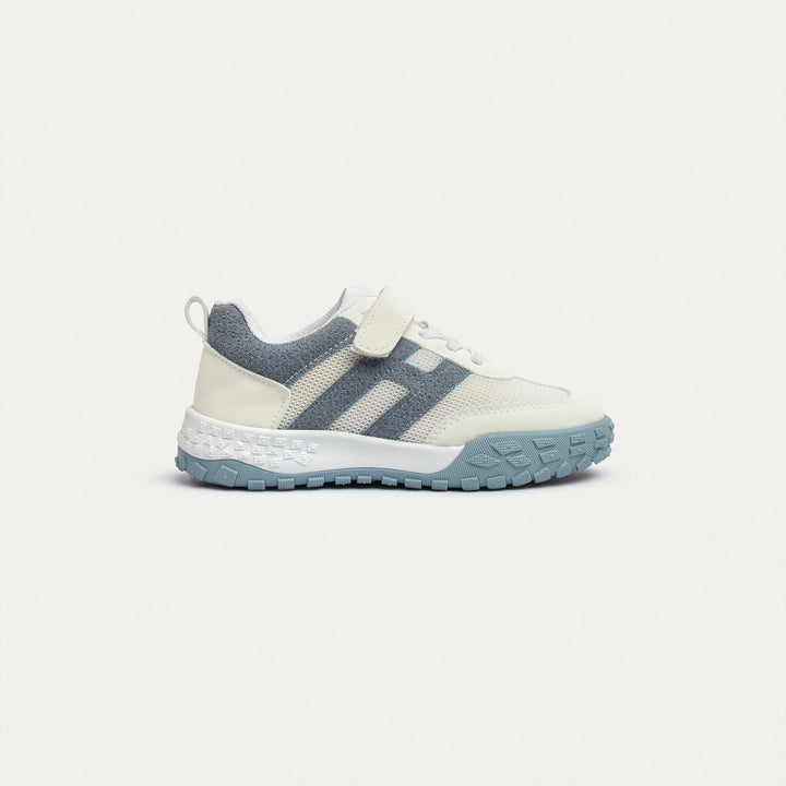 Achilles Kids | Daydream – White & Gray (One-Strap Sneakers) – Your Dream Shoe, Real Easy