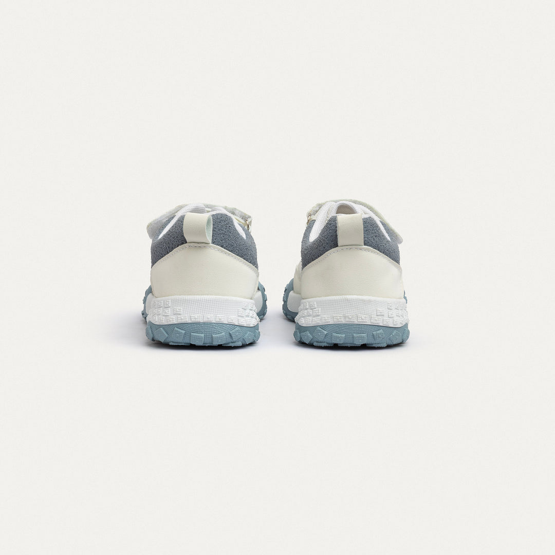 Achilles Kids | Daydream – White & Gray (One-Strap Sneakers) – Your Dream Shoe, Real Easy