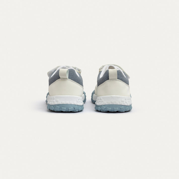 Achilles Kids | Daydream – White & Gray (One-Strap Sneakers) – Your Dream Shoe, Real Easy