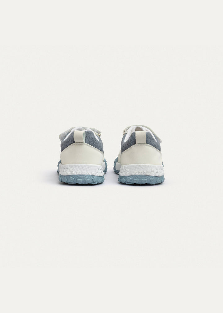 Achilles Kids | Daydream – White & Gray (One-Strap Sneakers) – Your Dream Shoe, Real Easy