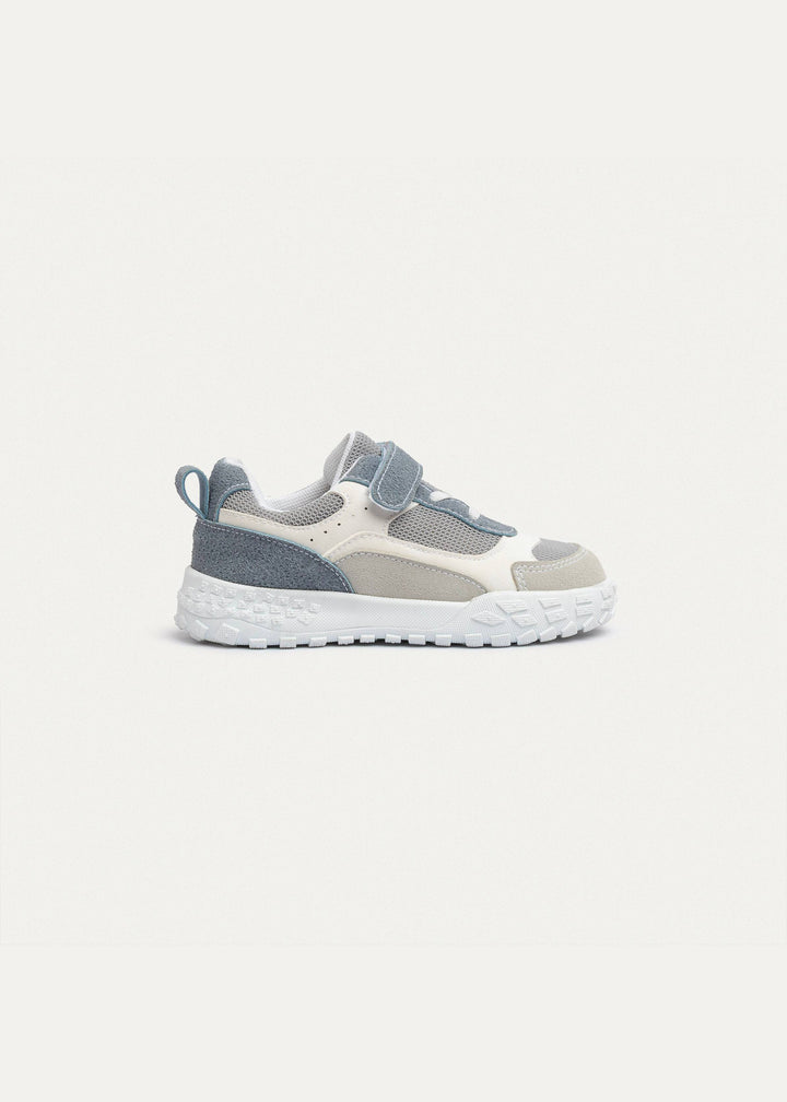 Play Runner White & Gray (One-Strap Sneakers) Go Far, Play Fast