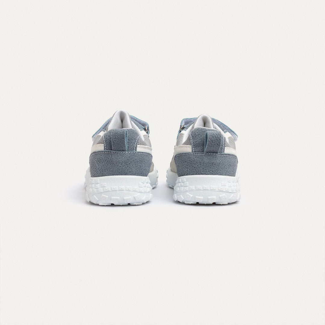 Achilles Kids | Play Runner – White & Gray (One-Strap Sneakers) – Go Far, Play Fast
