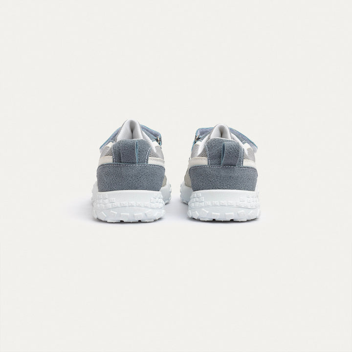 Achilles Kids | Play Runner – White & Gray (One-Strap Sneakers) – Go Far, Play Fast