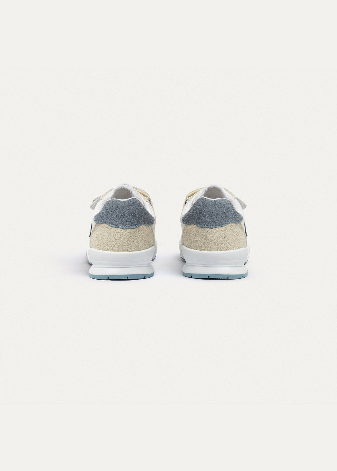 Achilles Kids | Daydream – White & Beige (One-Strap Sneakers) – Court Style, Kid-Simple