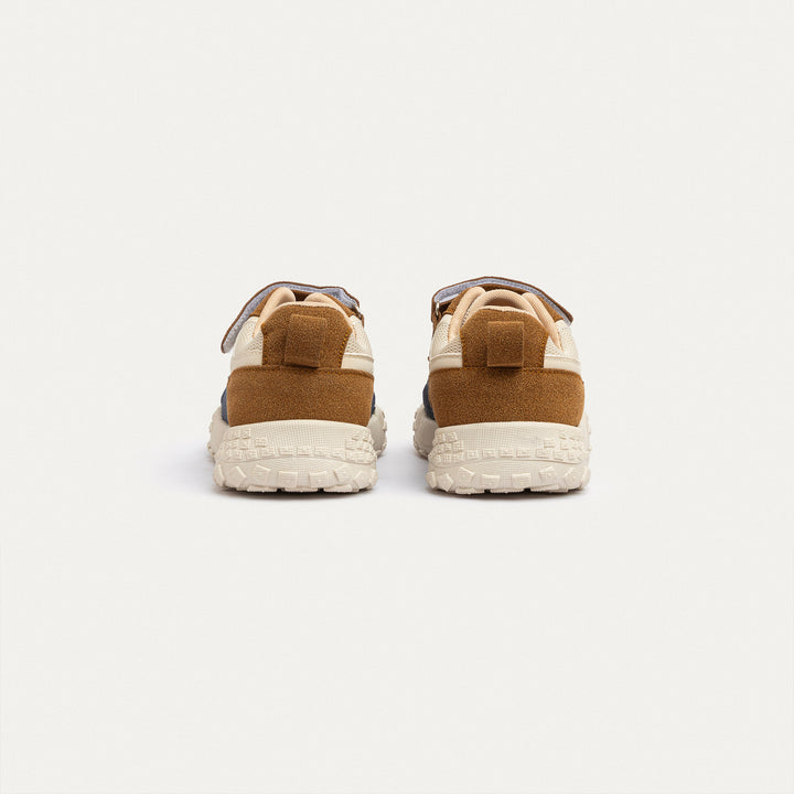 Achilles Kids | Play Runner – Beige&Brown (One-Strap Sneakers) – Go Far, Play Fast