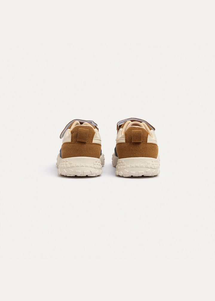 Play Runner Beige&Brown (One-Strap Sneakers) Go Far, Play Fast