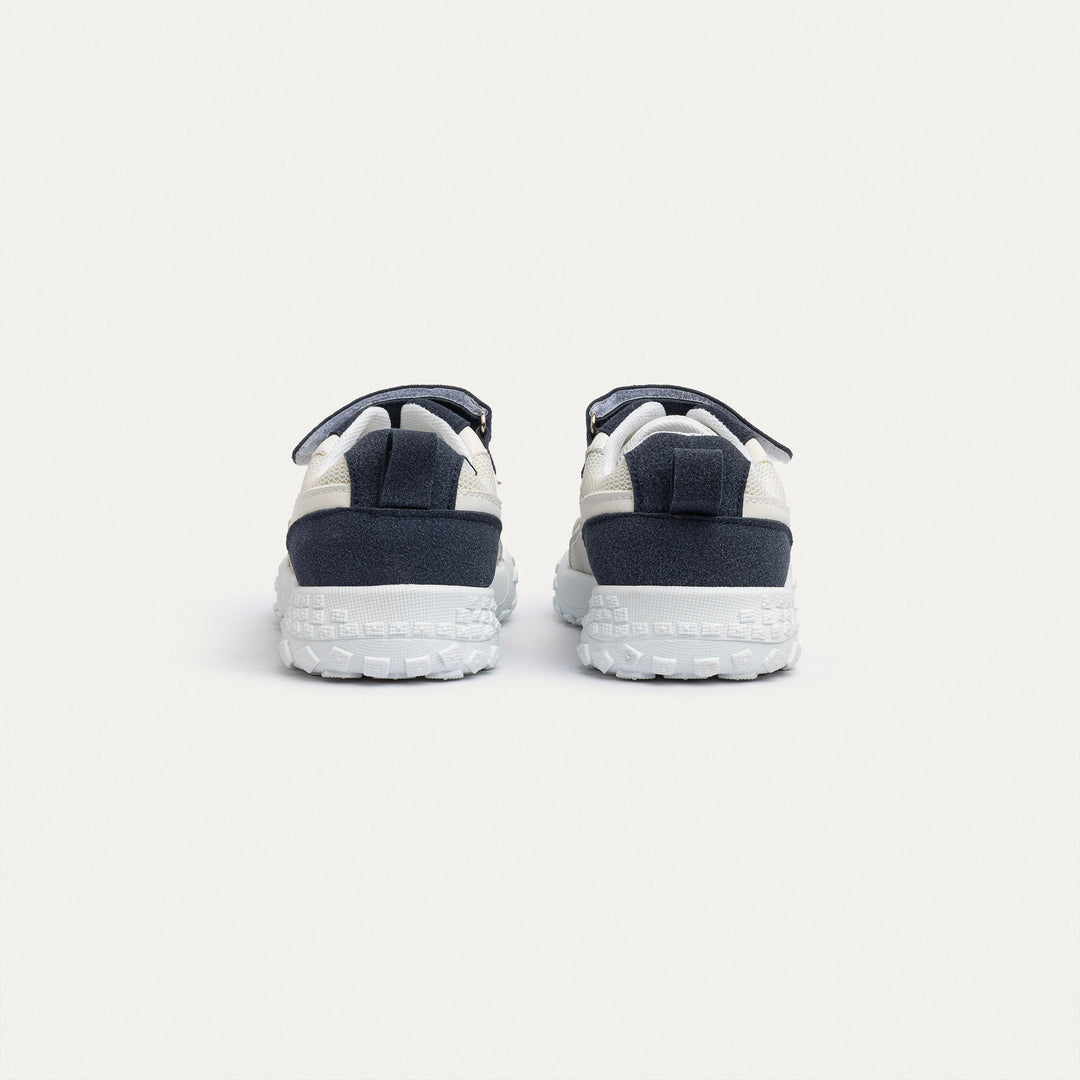 Achilles Kids | Play Runner – Navy & White (One-Strap Sneakers) – Go Far, Play Fast