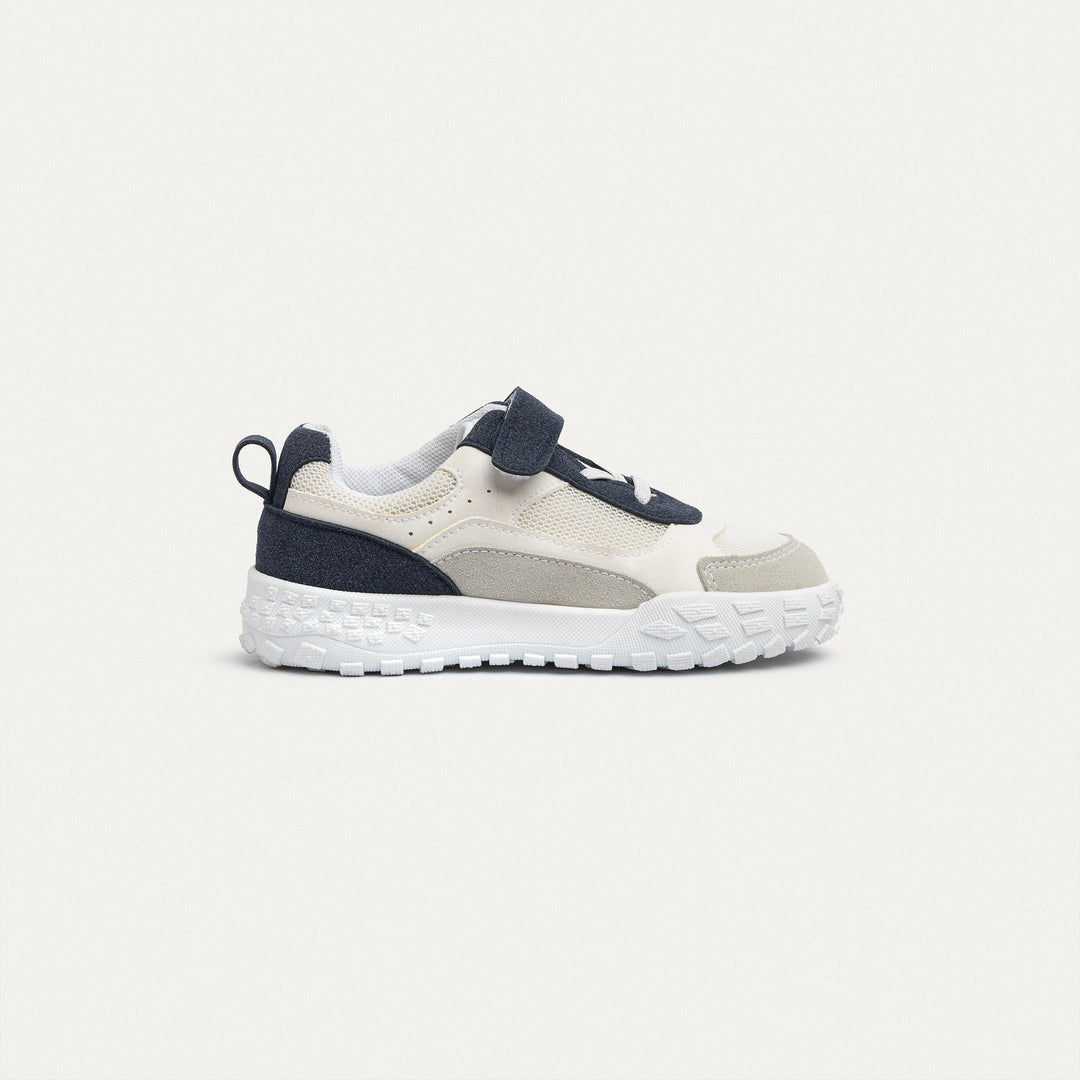 Achilles Kids | Play Runner – Navy & White (One-Strap Sneakers) – Go Far, Play Fast