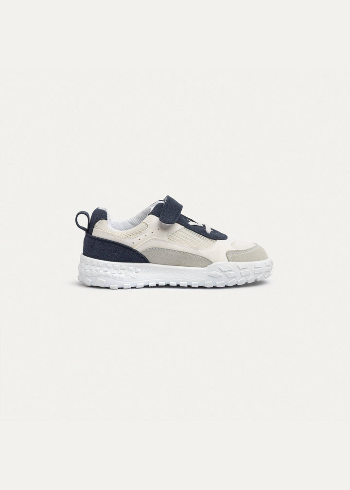 Play Runner Navy & White (One-Strap Sneakers) Go Far, Play Fast