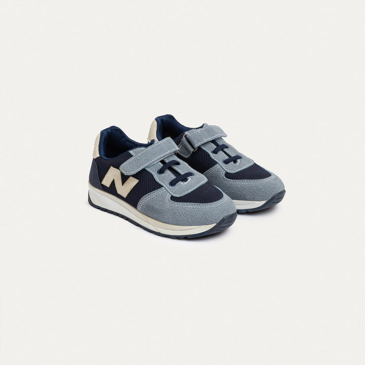 Achilles Kids | Daydream – Navy & Gray (Twin-Strap Sneakers) – Your Dream Shoe, Real Easy