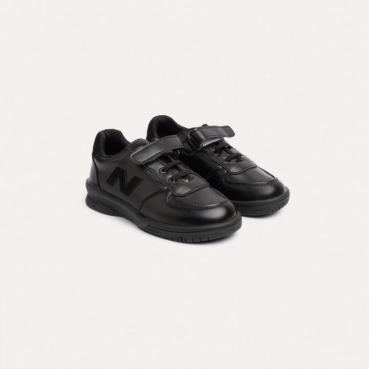 Achilles Kids | Daydream – Black (One-Strap Sneakers) – Court Style, Kid-Simple