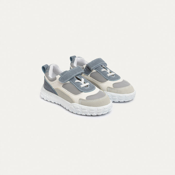 Achilles Kids | Play Runner – White & Gray (One-Strap Sneakers) – Go Far, Play Fast