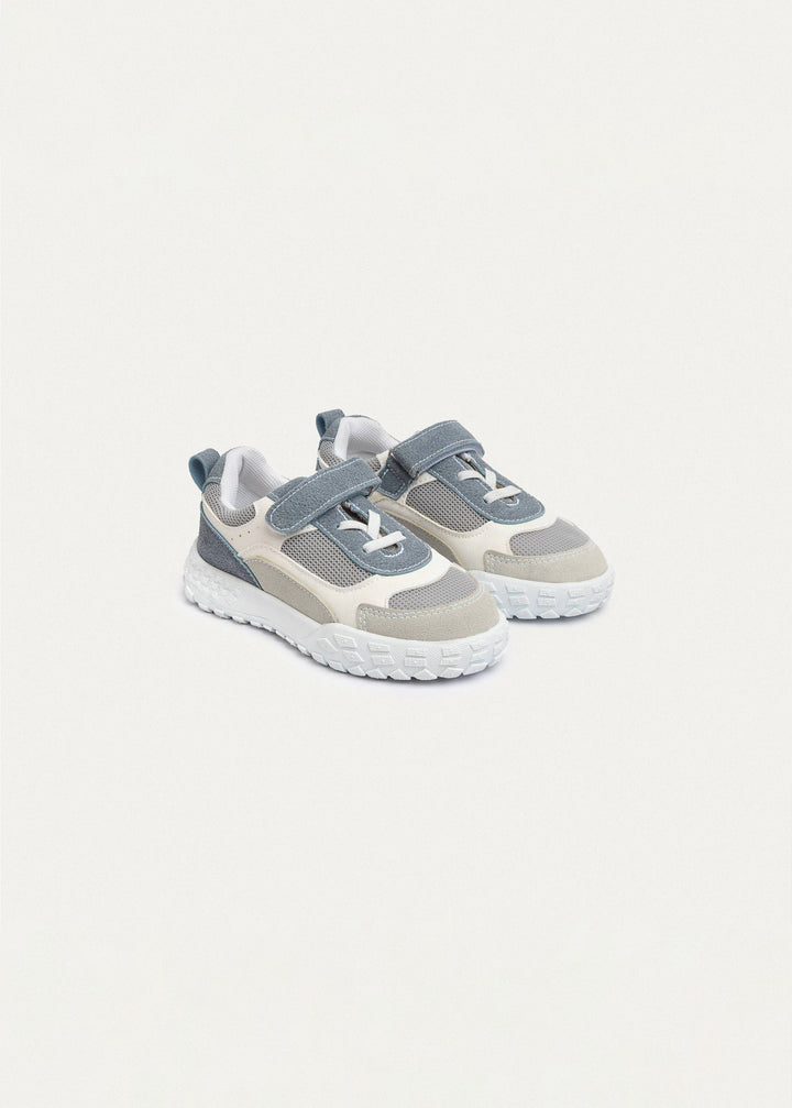 Play Runner White & Gray (One-Strap Sneakers) Go Far, Play Fast